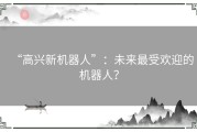 “高兴新机器人”：未来最受欢迎的机器人？