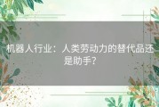 机器人行业：人类劳动力的替代品还是助手？