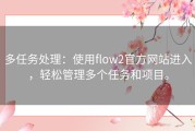 多任务处理：使用flow2官方网站进入，轻松管理多个任务和项目。