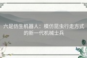 六足仿生机器人：模仿昆虫行走方式的新一代机械士兵