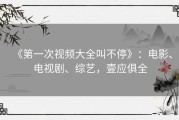 《第一次视频大全叫不停》：电影、电视剧、综艺，壹应俱全