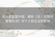 无人机监管升级：解析《无人机暂时管理办法》对个人和企业的影响