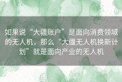 如果说“大疆账户”是面向消费领域的无人机，那么“大僵无人机换新计划”就是面向产业的无人机