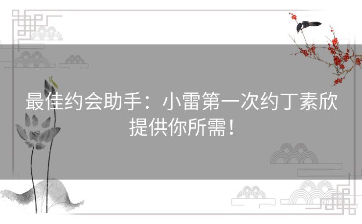 最佳约会助手：小雷第一次约丁素欣提供你所需！