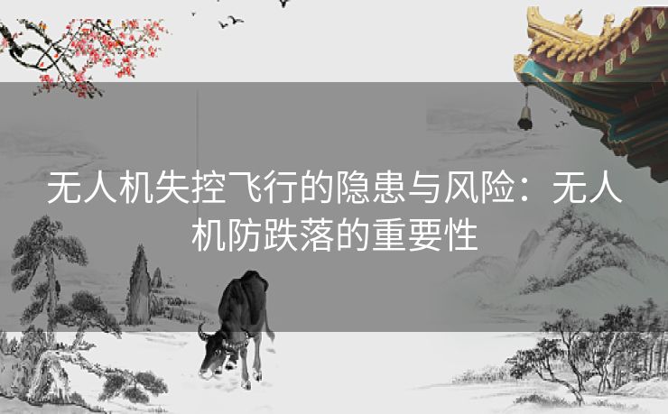 无人机失控飞行的隐患与风险：无人机防跌落的重要性