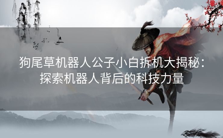 狗尾草机器人公子小白拆机大揭秘：探索机器人背后的科技力量