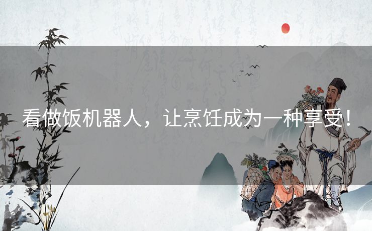 看做饭机器人，让烹饪成为一种享受！