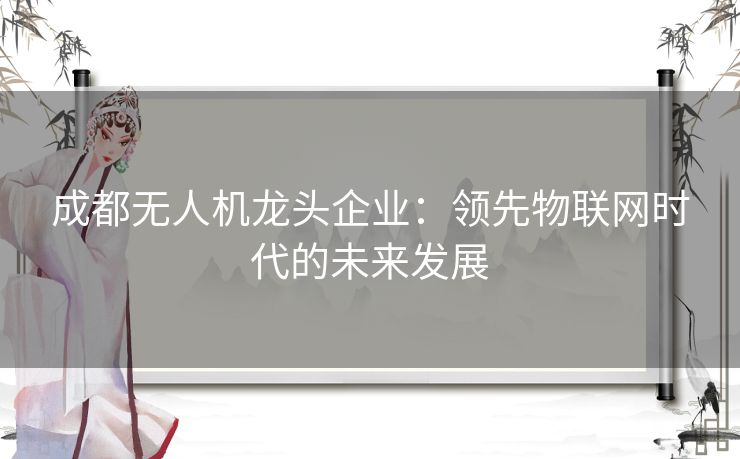 成都无人机龙头企业：领先物联网时代的未来发展