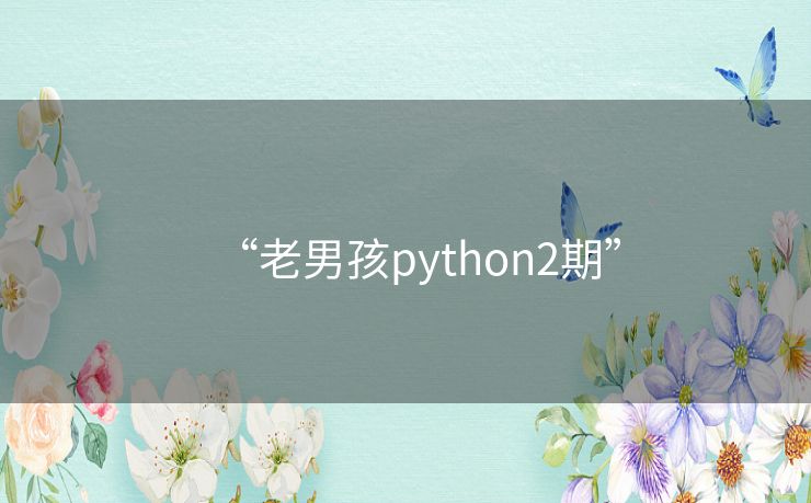 “老男孩python2期”